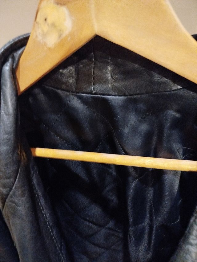 Cazadora vintage de piel bovina