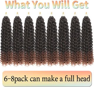 Conjunto de 8 extensiones de cabello. NUEVO