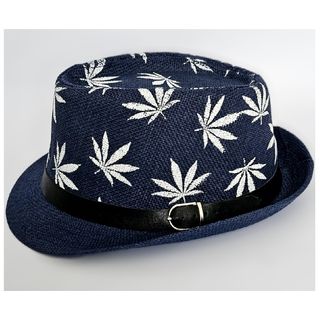 Sombrero Paja Azul Hawaiano Fiesta Verano Adulto