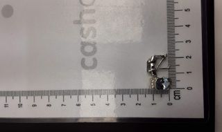 pendientes oro 18k con piedra con aguamarina