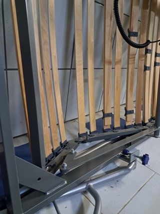 Cama articulada con colchon antiescaras motor