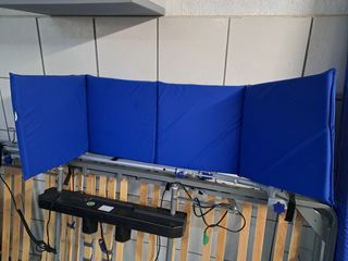 Cama articulada con colchon antiescaras motor