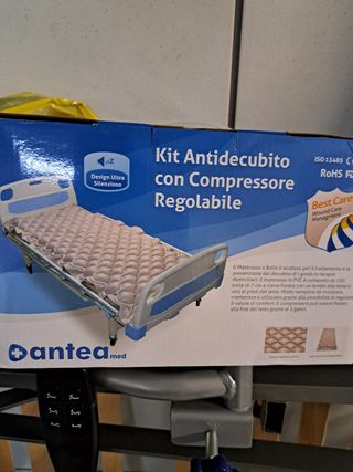 Cama articulada con colchon antiescaras motor