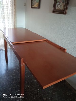 Mesa extensible madera - marrón