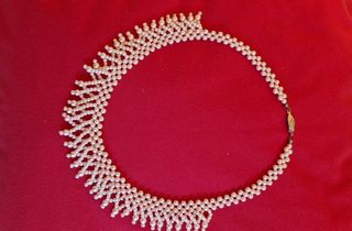 Gargantilla perlas- dorado