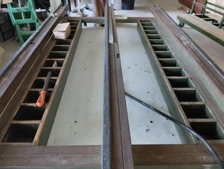 Mesa de trabajo de hierro