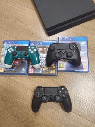 PS4 Slim (PlayStation 4) - 3 Controller TRATTABILE