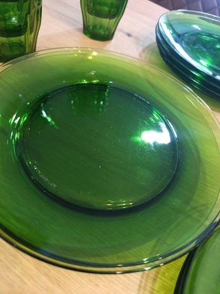 Vajilla 50 piezas duralex verde