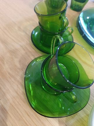 Vajilla 50 piezas duralex verde