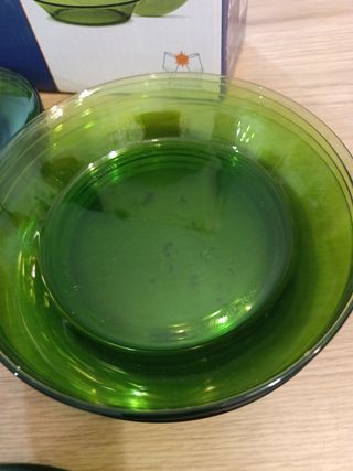 Vajilla 50 piezas duralex verde