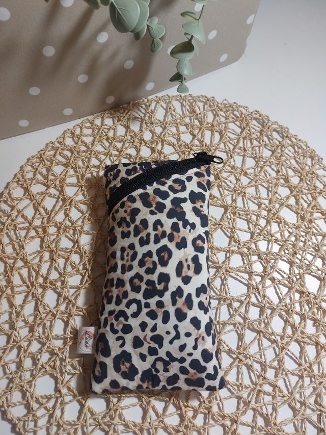 Funda gafas leopardo - marrón beige