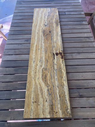 Antigua pieza de marmol amarillo. 103x25x1.5cm