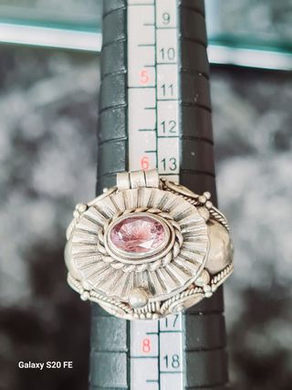 Anillo vintage plata con amatista