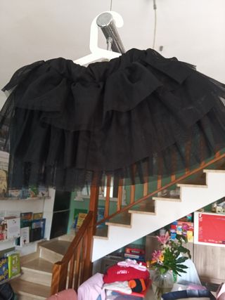 Gonna tulle nera bimba 10 anni