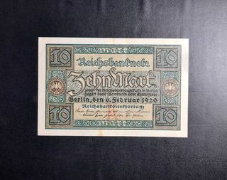 Billete 10 Marcos 1920