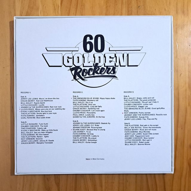 Caja de 3 vinilos grupos Rockers - Como nuevo