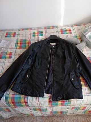 Cazadora polipiel Bormaca negra - Talla XL
