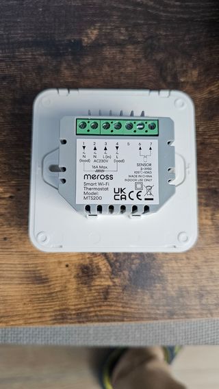 Termostato Meross caldera eléctrica