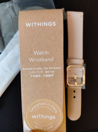 Cinturino whithings 18mm rosa cipria