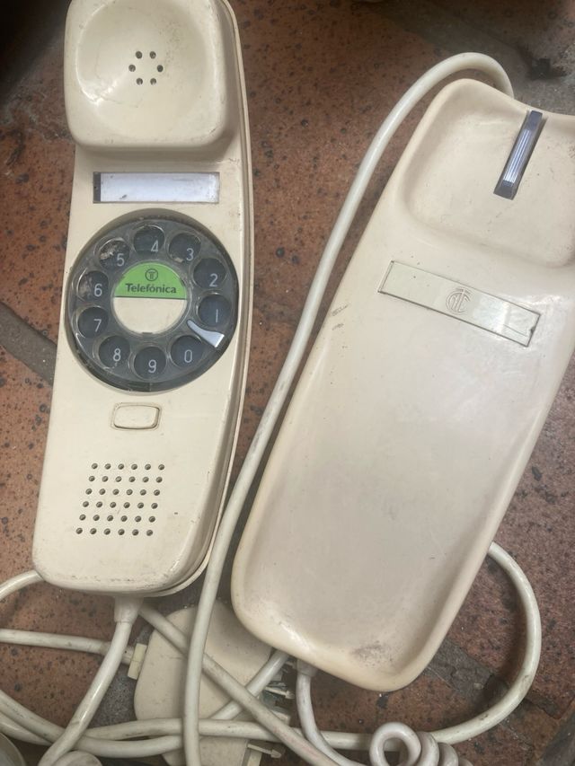 Teléfono antiguo Telefónica - Góndola - Beige