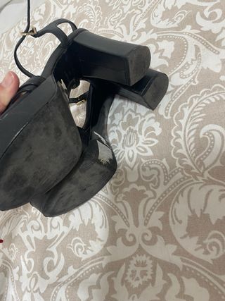 Sandalias tacón Zendra negras 40 y