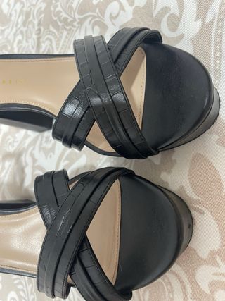 Sandalias tacón Zendra negras 40 y