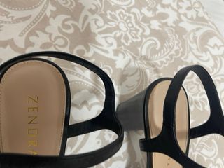 Sandalias tacón Zendra negras 40 y