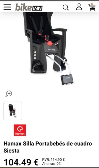 Silla Bicicleta Hamax reclinable