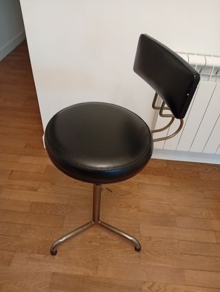 Silla giratoria vintage industrial. Sube Max. 21cm