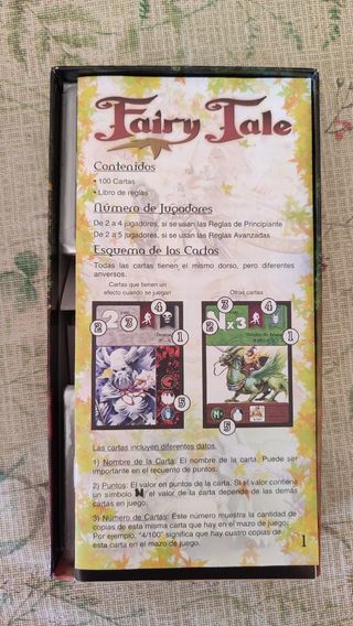 Juego de Cartas Fairy Tale con fundas