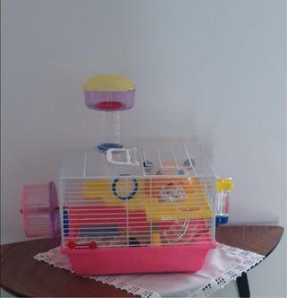 Jaula hamster - Rosa Transparente