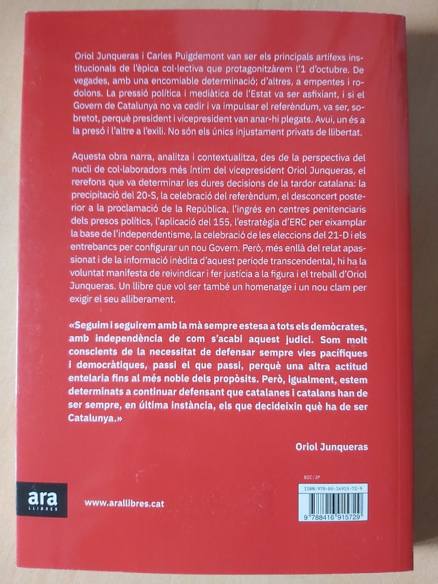 Oriol Junqueras. Fins que siguem lliures (Catal...