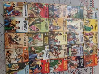 Lote de 108 novelas antiguas bolsilibros del oeste