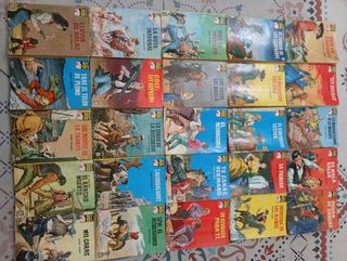 Lote de 108 novelas antiguas bolsilibros del oeste