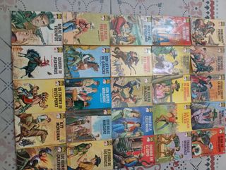 Lote de 108 novelas antiguas bolsilibros del oeste