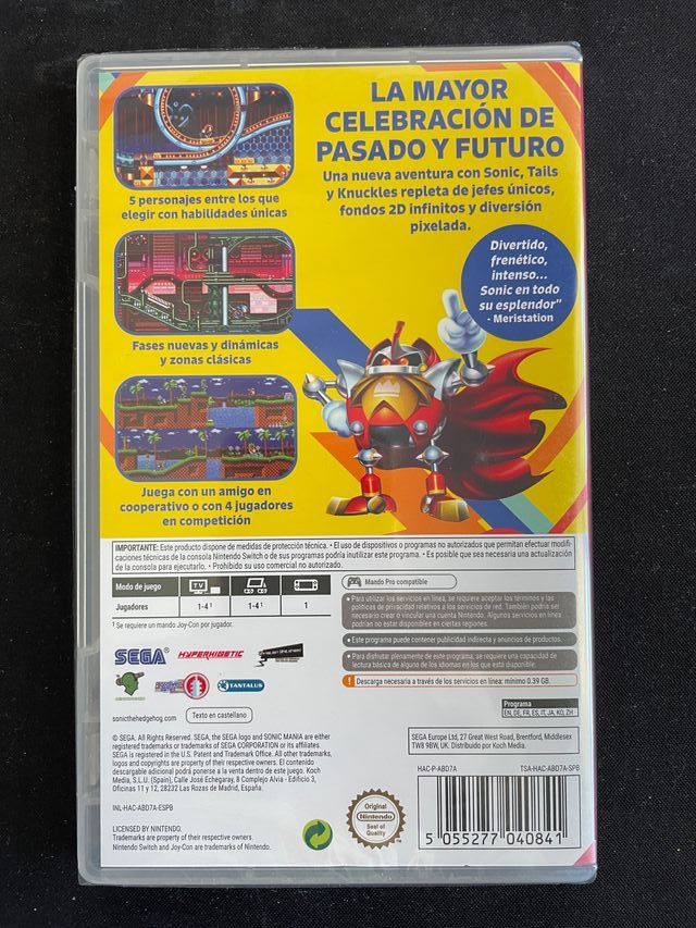 SWITCH SONIC MANIA - PRECINTADO