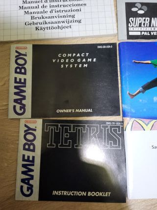 Manual instrucciones juegos nintendo sega