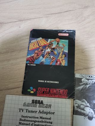 Manual instrucciones juegos nintendo sega