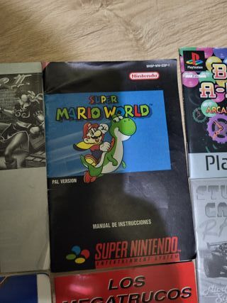Manual instrucciones juegos nintendo sega