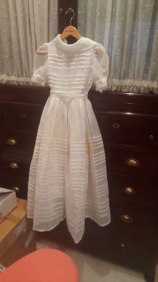 Vestido comunión organza