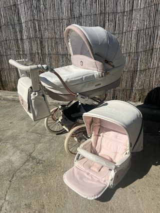 Carro de bebe. Bebecar easylack stylo rosa de brillo
