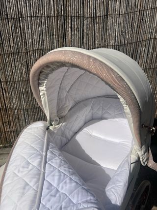 Carro de bebe. Bebecar easylack stylo rosa de brillo