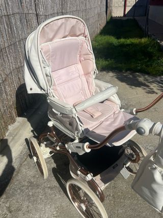 Carro de bebe. Bebecar easylack stylo rosa de brillo
