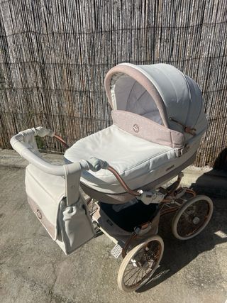 Carro de bebe. Bebecar easylack stylo rosa de brillo