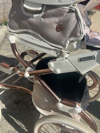 Carro de bebe. Bebecar easylack stylo rosa de brillo