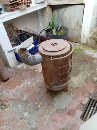Estufa redonde leña
