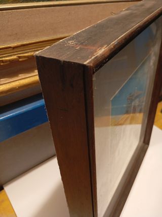 Quadro olio: fatto a mano paesaggio toscano marino