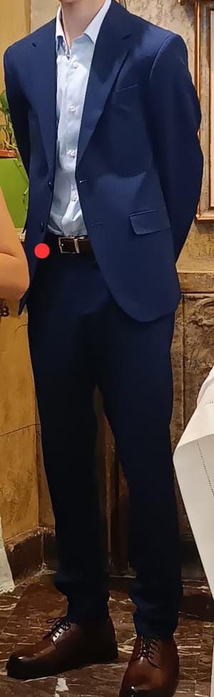 Traje Zara talla 44 azul marino Slim fit