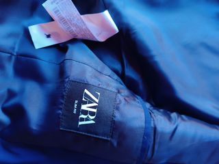 Traje Zara talla 44 azul marino Slim fit