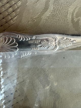 Sei Cucchiaini d'argento 800 stile inglese